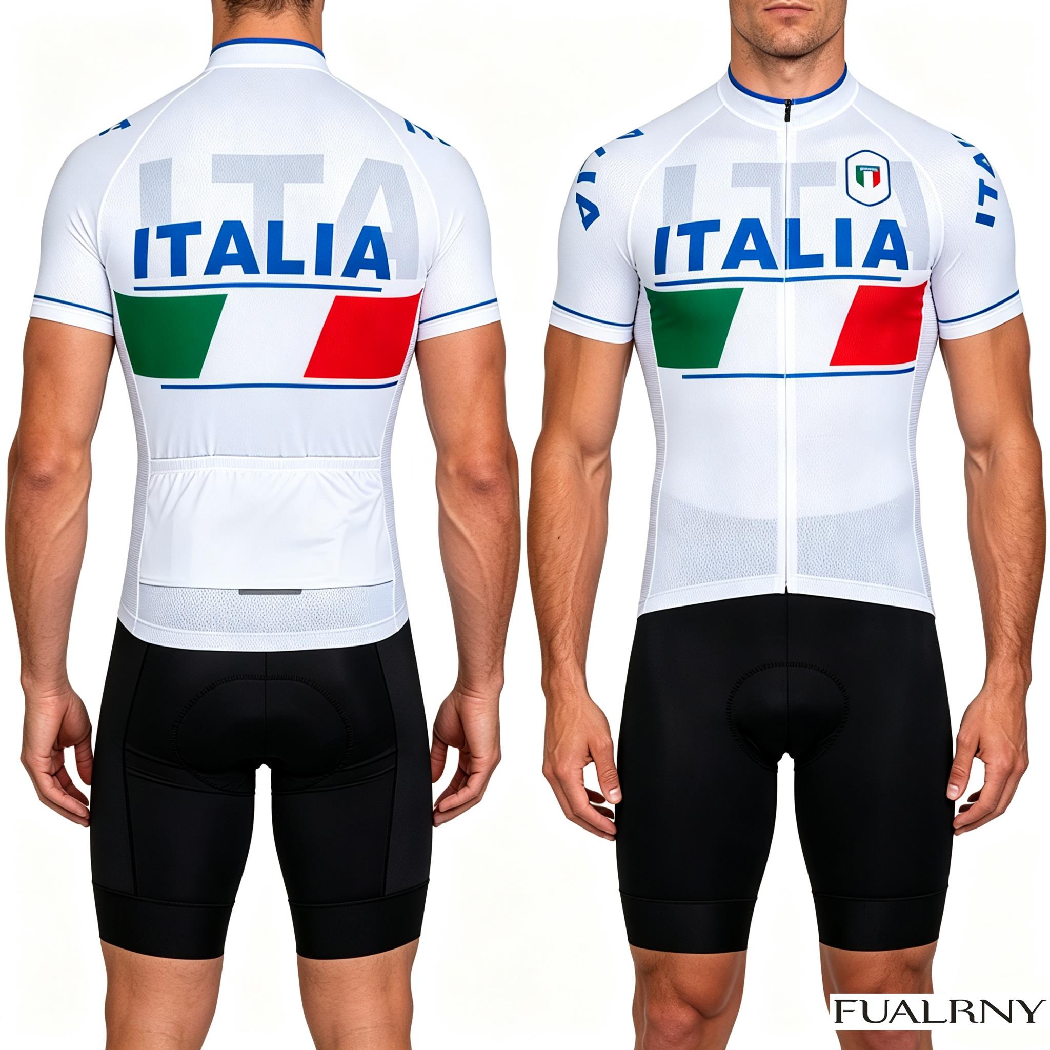 Cycling Bib Shorts - ITALIA Zomer Wielertrui Set Maillot Bike