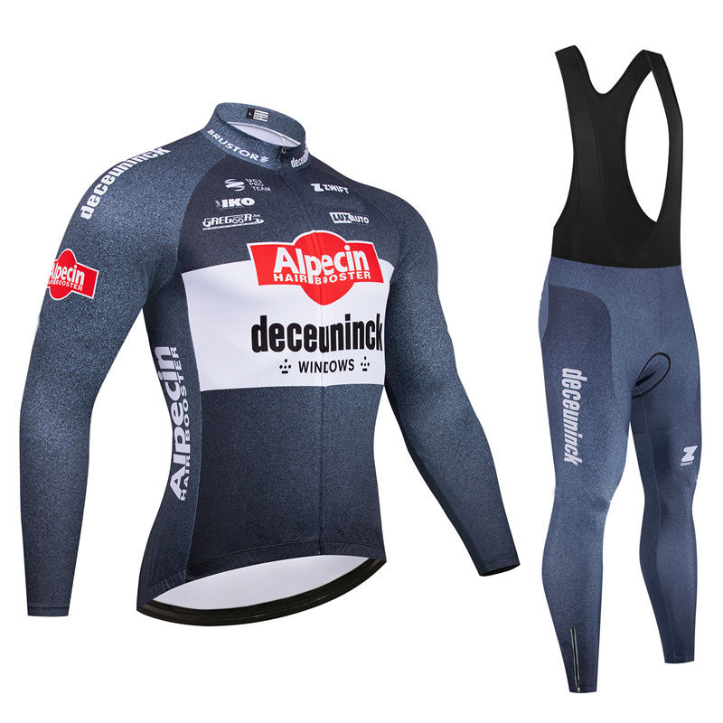 Cycling Bib Shorts - Alpecin Team Heren Wielertrui Lange Mouw